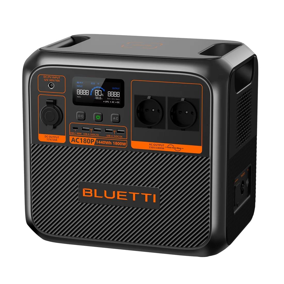 AC180P Nešiojama Elektrinė (1800 W, 1440 Wh, LiFePO₄) - Image 3