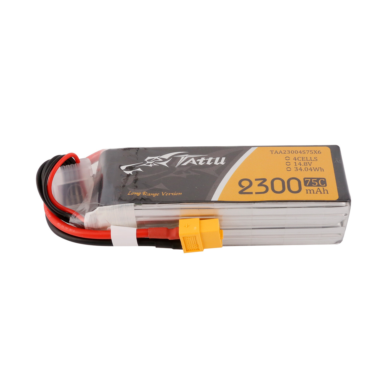 Tattu 2300mAh 4S 75C LiPo Baterija (14.8V, XT60) - Image 3