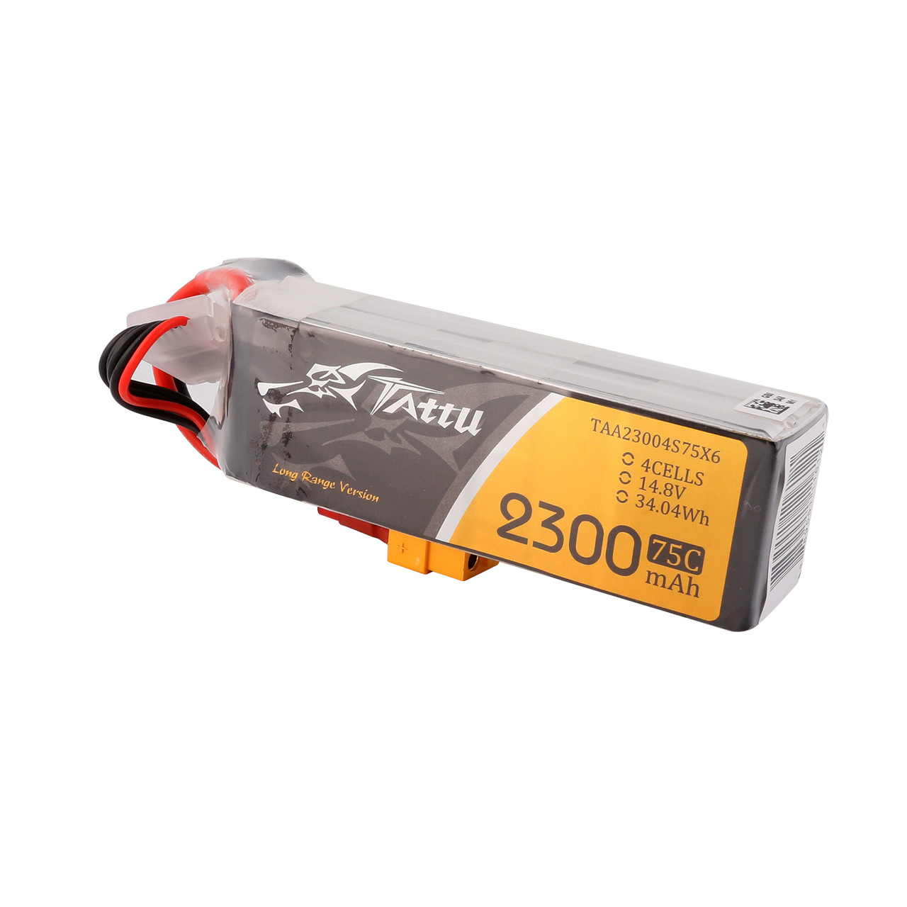 Tattu 2300mAh 4S 75C LiPo Baterija (14.8V, XT60) - Image 2