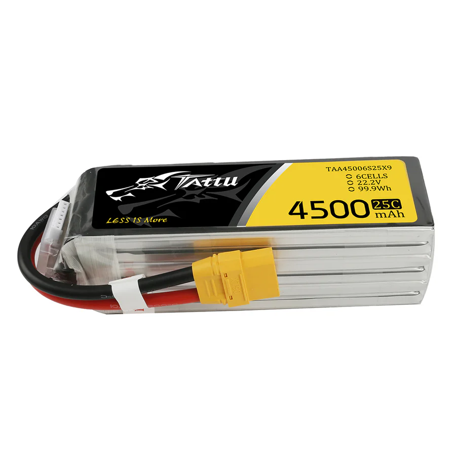 Tattu 4500mAh 6S 25C LiPo Baterija (22.2V, XT90)