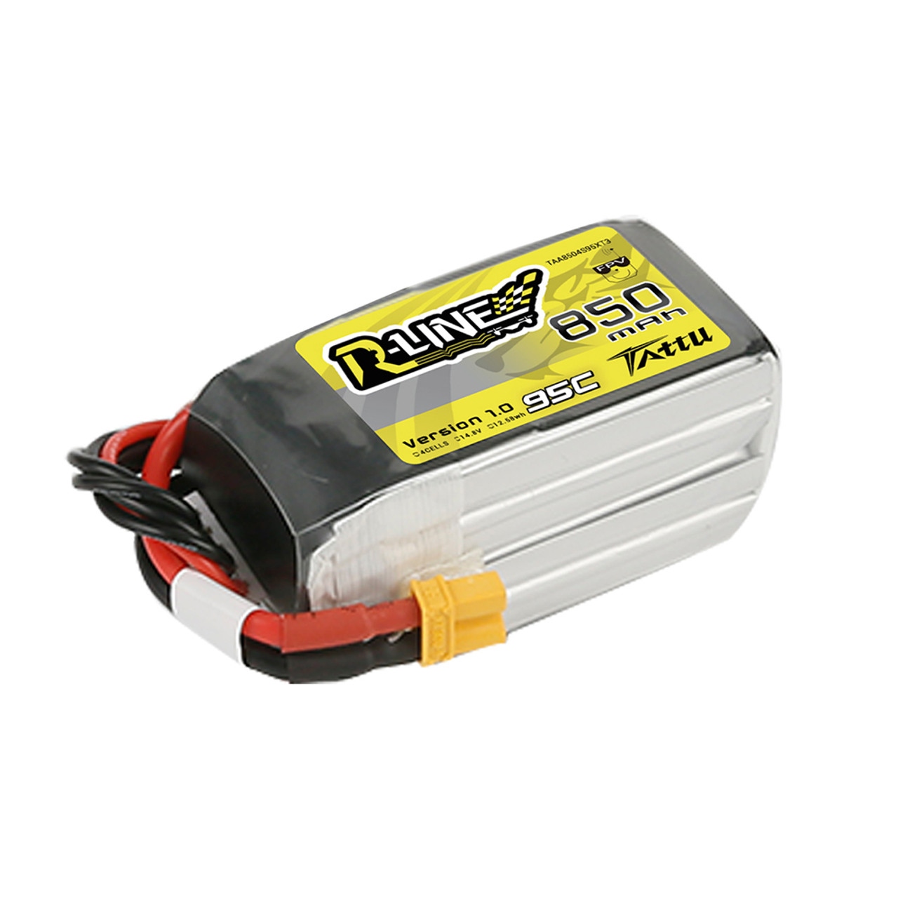 Tattu R-Line 850mAh 4S 95C LiPo Baterija (14.8V, XT30) - Image 3