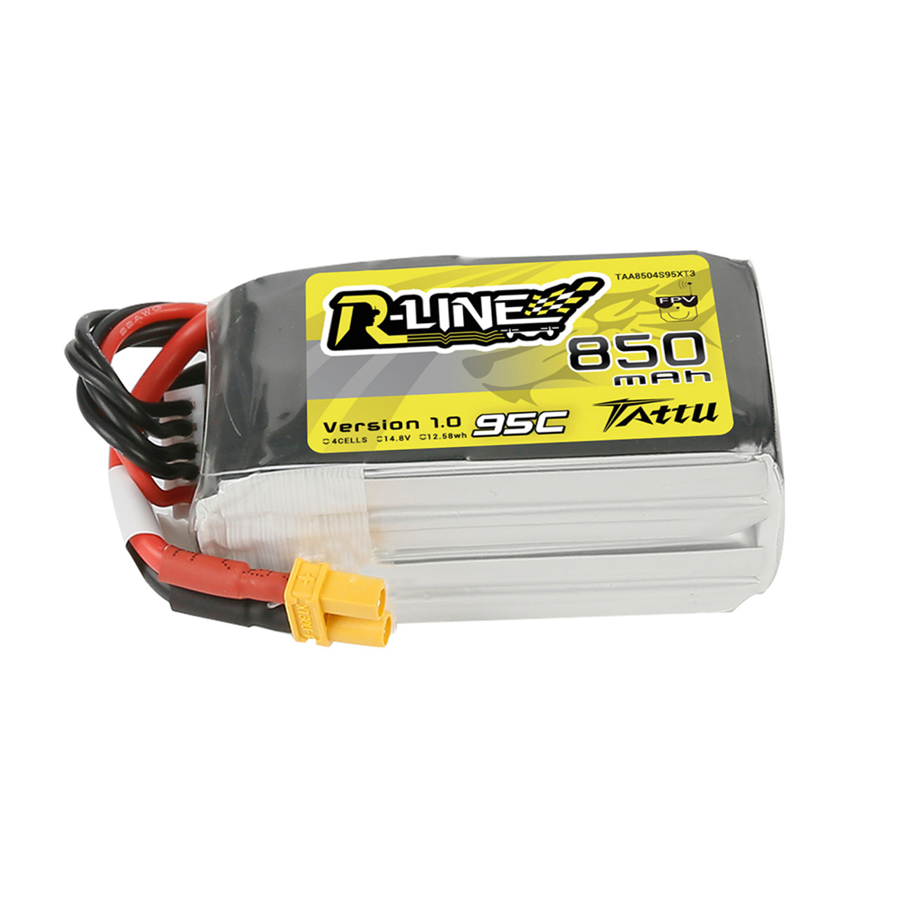 Tattu R-Line 850mAh 4S 95C LiPo Baterija (14.8V, XT30) - Image 4