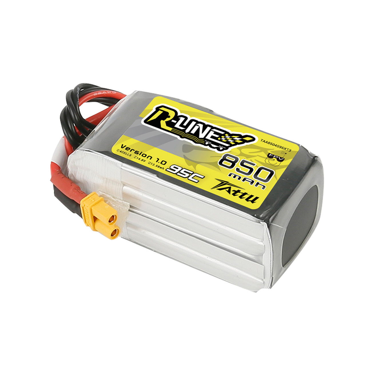 Tattu R-Line 850mAh 4S 95C LiPo Baterija (14.8V, XT30) - Image 2